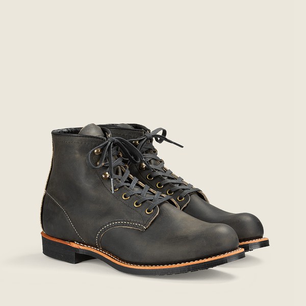 Red Wing Heritage Boots Mens Dark Grey - Blacksmith - 6-inch Rough & Tough Leather - 5627843-IV